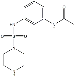 N-{3-[(piperazine-1-sulfonyl)amino]phenyl}acetamide Struktur