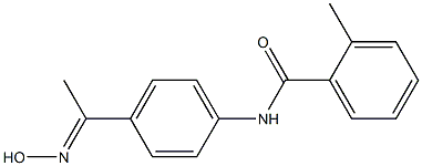 N-{4-[(1E)-N-hydroxyethanimidoyl]phenyl}-2-methylbenzamide Struktur