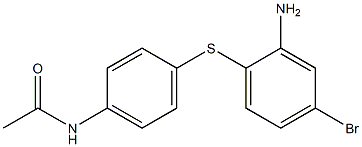 N-{4-[(2-amino-4-bromophenyl)sulfanyl]phenyl}acetamide Struktur