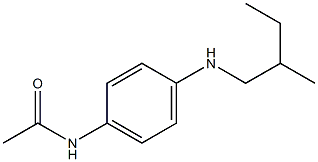 N-{4-[(2-methylbutyl)amino]phenyl}acetamide Struktur