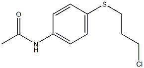 N-{4-[(3-chloropropyl)thio]phenyl}acetamide Struktur