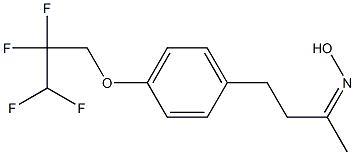 N-{4-[4-(2,2,3,3-tetrafluoropropoxy)phenyl]butan-2-ylidene}hydroxylamine Struktur