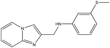 N-{imidazo[1,2-a]pyridin-2-ylmethyl}-3-(methylsulfanyl)aniline Struktur