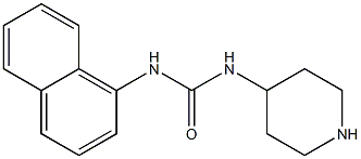 N-1-naphthyl-N'-piperidin-4-ylurea Struktur