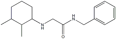 N-benzyl-2-[(2,3-dimethylcyclohexyl)amino]acetamide Struktur