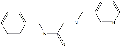 N-benzyl-2-[(pyridin-3-ylmethyl)amino]acetamide Struktur