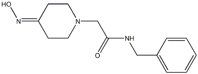 N-benzyl-2-[4-(hydroxyimino)piperidin-1-yl]acetamide Struktur