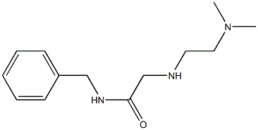 N-benzyl-2-{[2-(dimethylamino)ethyl]amino}acetamide Struktur