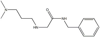 N-benzyl-2-{[3-(dimethylamino)propyl]amino}acetamide Struktur