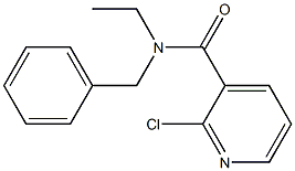 N-benzyl-2-chloro-N-ethylpyridine-3-carboxamide Struktur