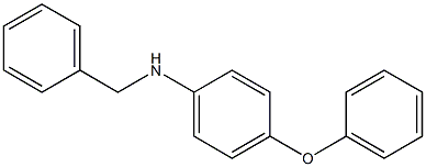 N-benzyl-4-phenoxyaniline Struktur