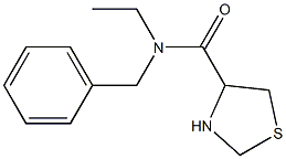 N-benzyl-N-ethyl-1,3-thiazolidine-4-carboxamide Struktur