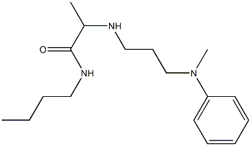 N-butyl-2-({3-[methyl(phenyl)amino]propyl}amino)propanamide Struktur