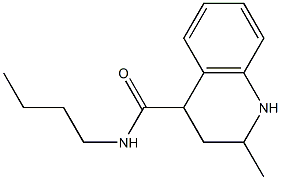 N-butyl-2-methyl-1,2,3,4-tetrahydroquinoline-4-carboxamide Struktur