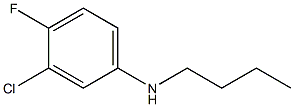 N-butyl-3-chloro-4-fluoroaniline Struktur