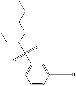 N-butyl-3-cyano-N-ethylbenzenesulfonamide Struktur