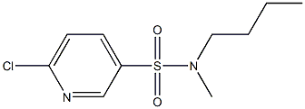 N-butyl-6-chloro-N-methylpyridine-3-sulfonamide Struktur