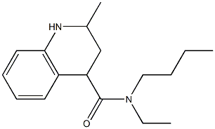 N-butyl-N-ethyl-2-methyl-1,2,3,4-tetrahydroquinoline-4-carboxamide Struktur