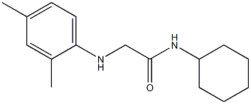 N-cyclohexyl-2-[(2,4-dimethylphenyl)amino]acetamide Struktur