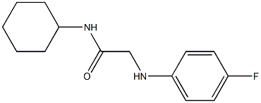 N-cyclohexyl-2-[(4-fluorophenyl)amino]acetamide Struktur