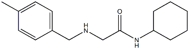 N-cyclohexyl-2-{[(4-methylphenyl)methyl]amino}acetamide Struktur