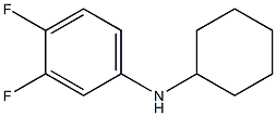 N-cyclohexyl-3,4-difluoroaniline Struktur