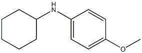 N-cyclohexyl-4-methoxyaniline Struktur