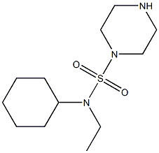 N-cyclohexyl-N-ethylpiperazine-1-sulfonamide Struktur