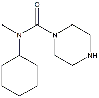 N-cyclohexyl-N-methylpiperazine-1-carboxamide Struktur