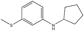 N-cyclopentyl-3-(methylsulfanyl)aniline Struktur