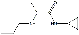 N-cyclopropyl-2-(propylamino)propanamide Struktur