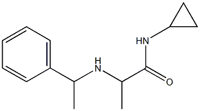 N-cyclopropyl-2-[(1-phenylethyl)amino]propanamide Struktur