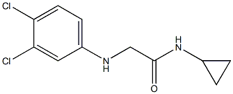 N-cyclopropyl-2-[(3,4-dichlorophenyl)amino]acetamide Struktur