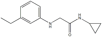 N-cyclopropyl-2-[(3-ethylphenyl)amino]acetamide Struktur