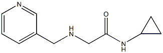 N-cyclopropyl-2-[(pyridin-3-ylmethyl)amino]acetamide Struktur