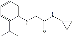 N-cyclopropyl-2-{[2-(propan-2-yl)phenyl]amino}acetamide Struktur