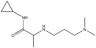 N-cyclopropyl-2-{[3-(dimethylamino)propyl]amino}propanamide Struktur