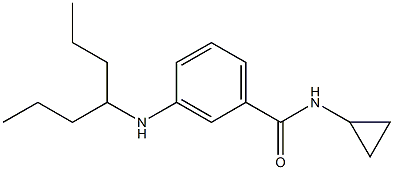 N-cyclopropyl-3-(heptan-4-ylamino)benzamide Struktur