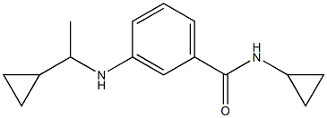 N-cyclopropyl-3-[(1-cyclopropylethyl)amino]benzamide Struktur