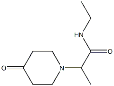 N-ethyl-2-(4-oxopiperidin-1-yl)propanamide Struktur