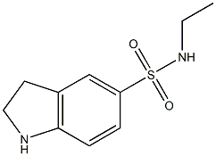 N-ethyl-2,3-dihydro-1H-indole-5-sulfonamide Struktur