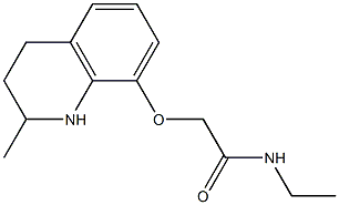 N-ethyl-2-[(2-methyl-1,2,3,4-tetrahydroquinolin-8-yl)oxy]acetamide Struktur