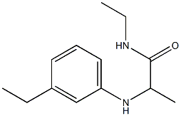 N-ethyl-2-[(3-ethylphenyl)amino]propanamide Struktur