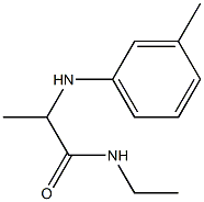 N-ethyl-2-[(3-methylphenyl)amino]propanamide Struktur