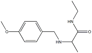 N-ethyl-2-{[(4-methoxyphenyl)methyl]amino}propanamide Struktur