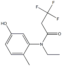 N-ethyl-3,3,3-trifluoro-N-(5-hydroxy-2-methylphenyl)propanamide Struktur