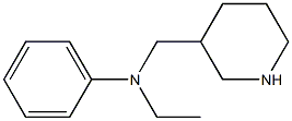 N-ethyl-N-(piperidin-3-ylmethyl)aniline Struktur