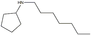 N-heptylcyclopentanamine Struktur