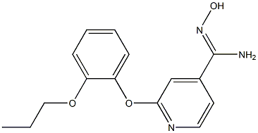 N'-hydroxy-2-(2-propoxyphenoxy)pyridine-4-carboximidamide Struktur