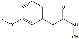 N-hydroxy-2-(3-methoxyphenyl)acetamide Struktur